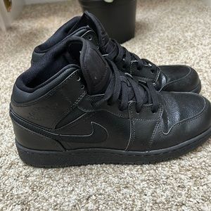 Black Nike Air Jordans